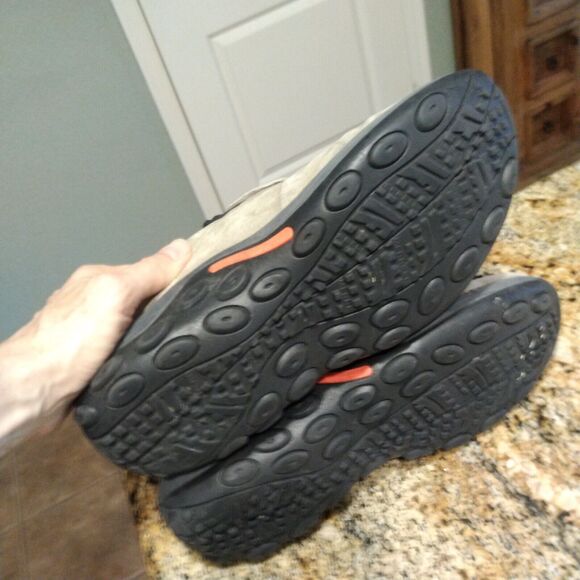 Merrell Men's Slip-On Shoes Grey Suede Loafers Jungle Moc Boulder US 11 J98931 - Picture 9 of 12